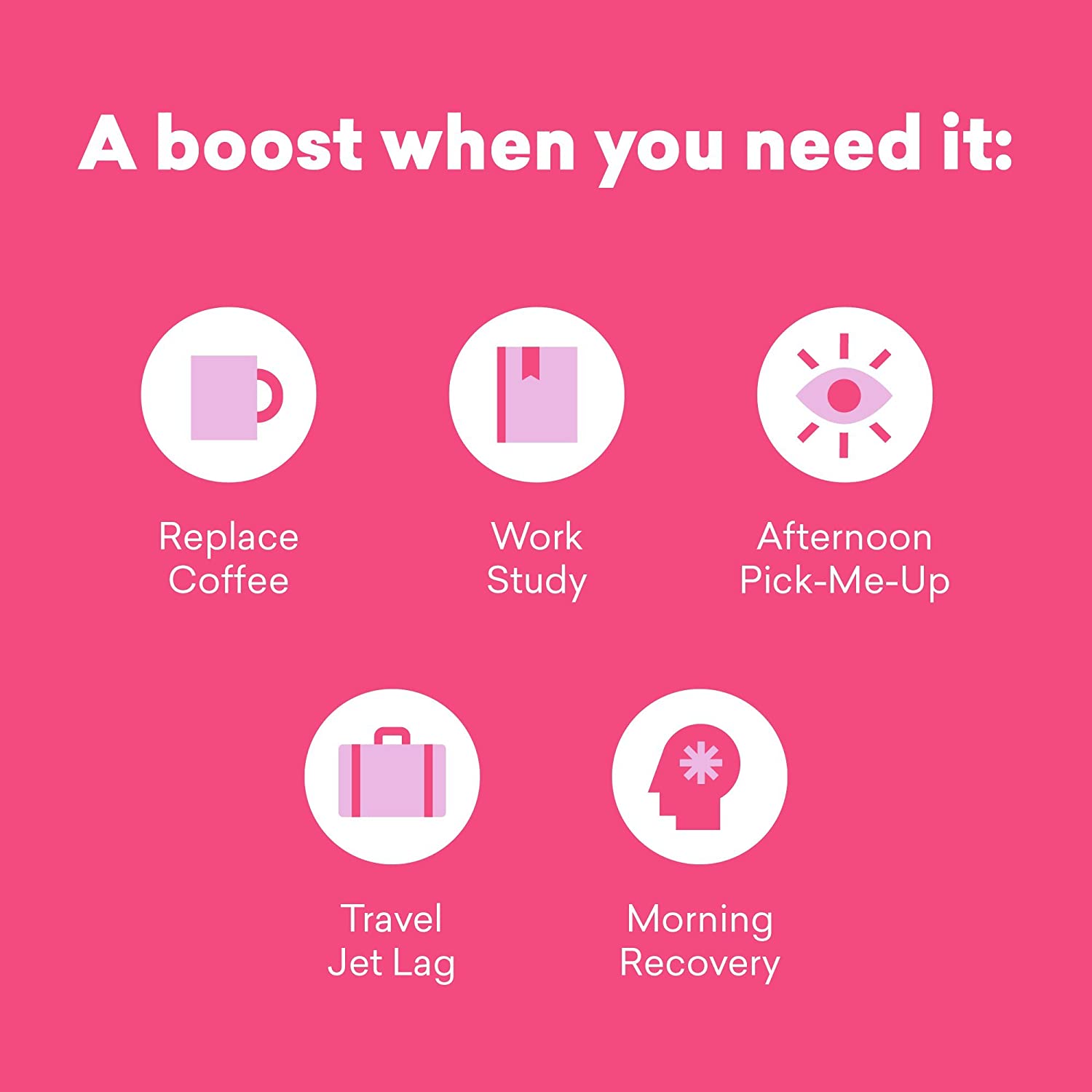 EBOOST Energy Drink & Electrolyte Powder, 20 Packets - Super Powder Pink Lemonade with No Added Sugar - Essential Blend of Vitamins, Nootropics & Natural Caffeine and Hydration - Pre & Post Workout - Image 8